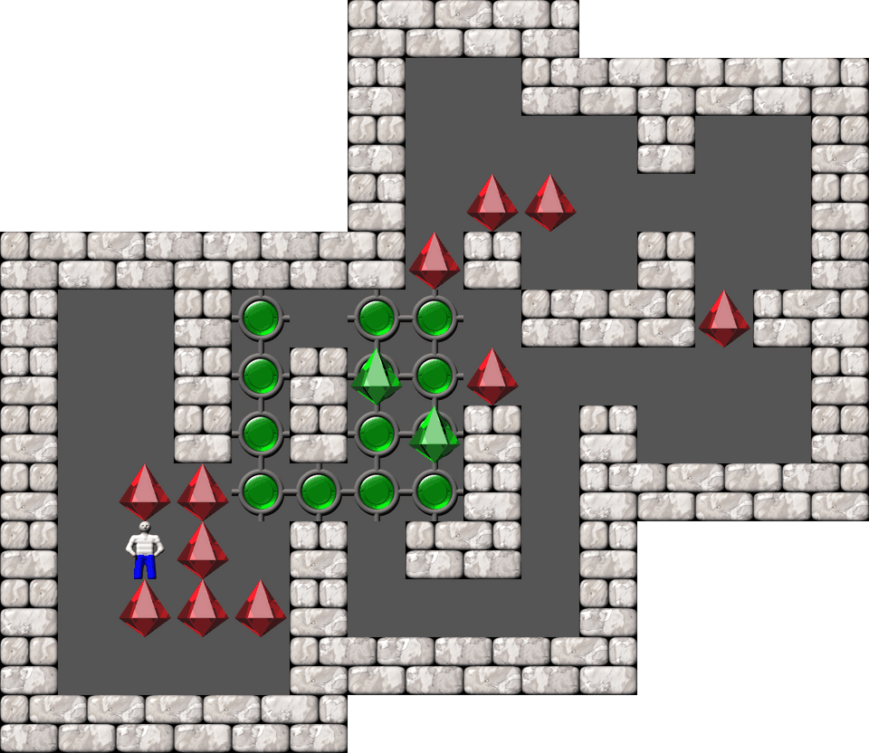 Сокобан Thinking Rabbit Arranged уровень 287
